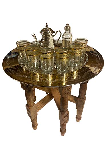 お値下げ　モロッコ　ティーテーブル　ゴールド 夏のお値下げ モロッコ ティーテーブル ゴールド